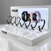 Custom acrylic watch display stand for smartwatches and wristwatches