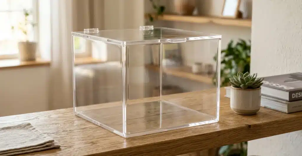 Acrylic Cosmetic Display Rack Countertop