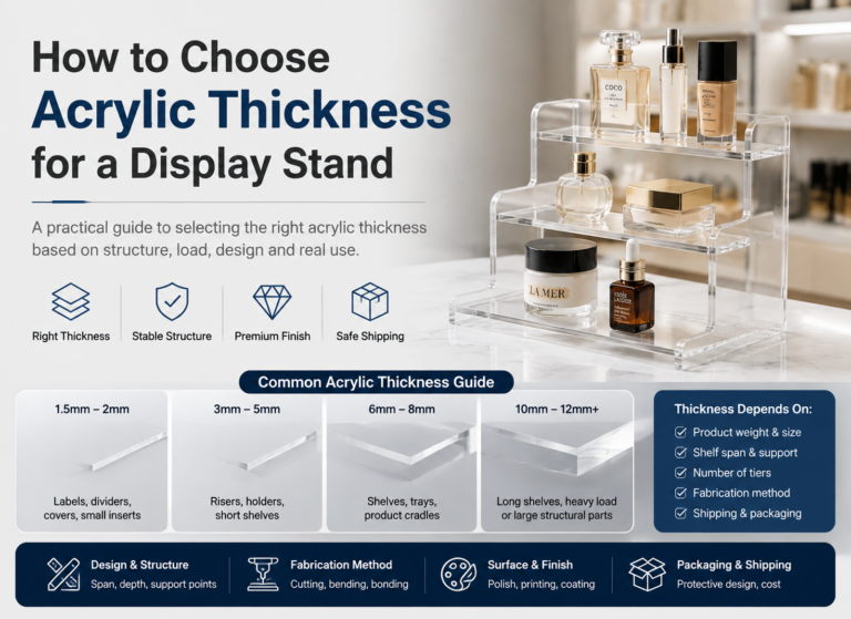 How To Choose Acrylic Thickness For A Display Stand