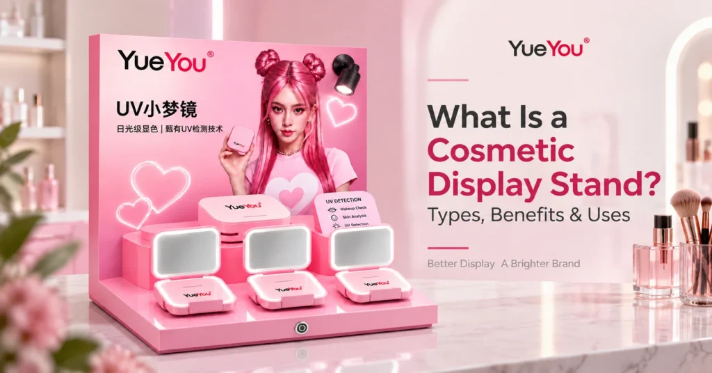 Cosmetic display stand for beauty brands