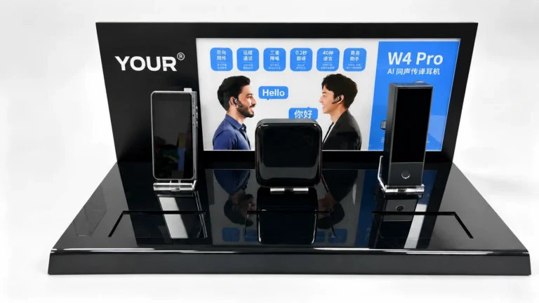 Acrylic earphone display stand for retail stores